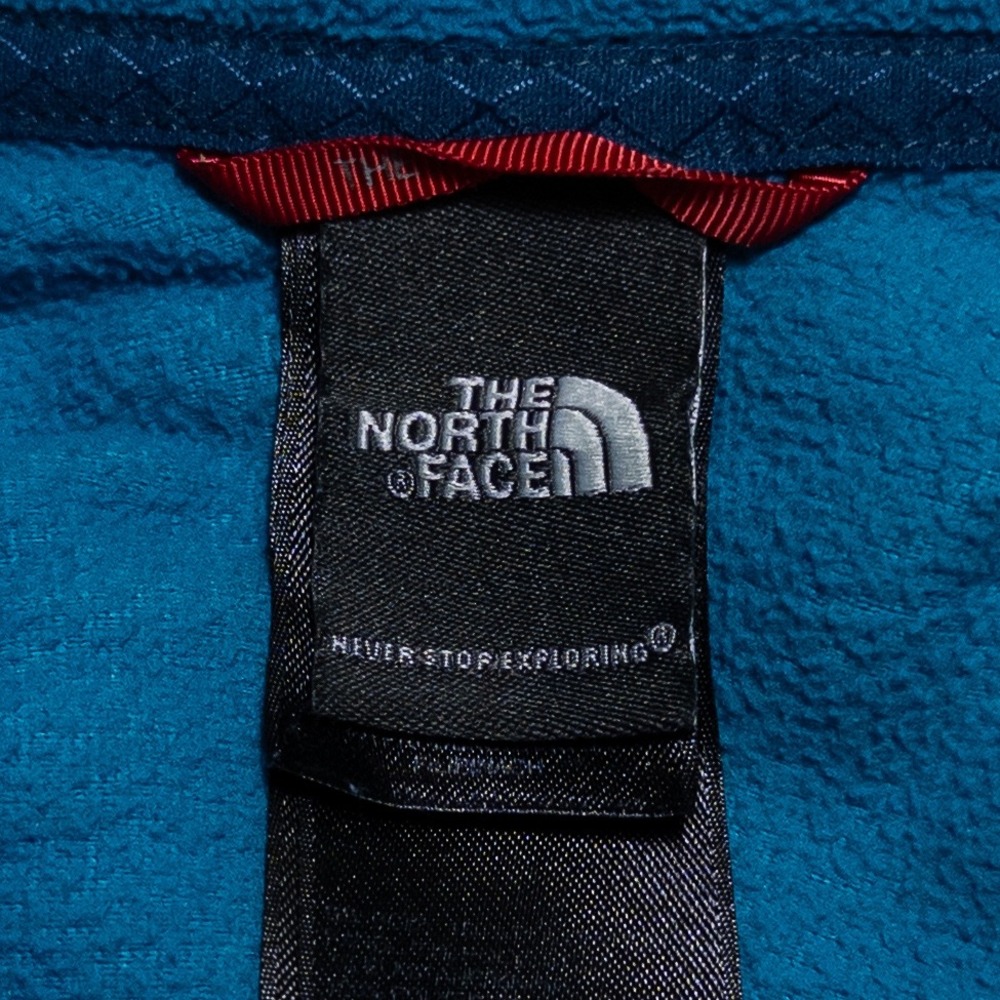 The North Face Fleece Jacket Womens Large Blue Full Zip Mock Neck Lightweight - Picture 7 of 9
